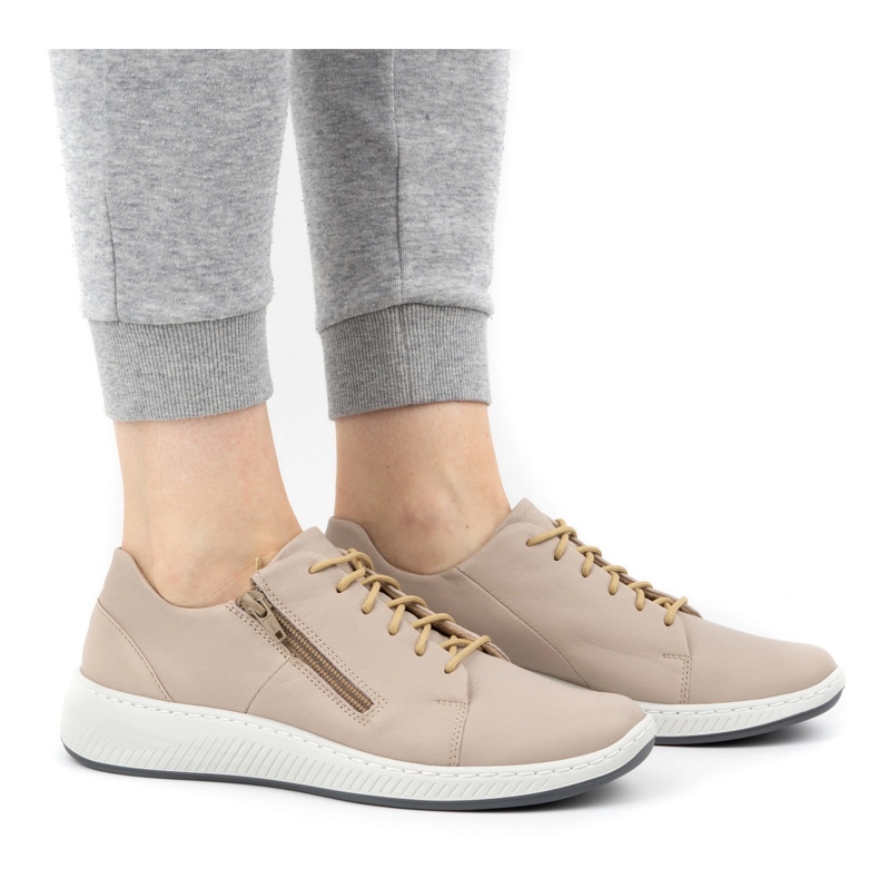 WASAK Damenschuhe Lederturnschuhe 0602W grau 1