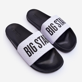 Klassische Damen-Flip-Flops Big Star MM274713 Weiß und Schwarz 1