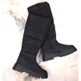 Hohe, isolierte Schneestiefel für Damen, schwarz Big Star MM274332 1