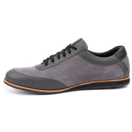 Olivier Graue Herren Lederschuhe 7007KB 1