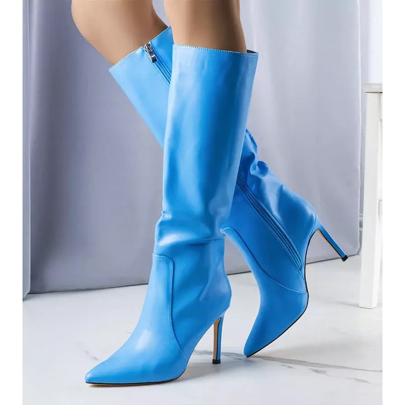 BM Blaue Stiefel mit hohem Absatz von Jaylin 1