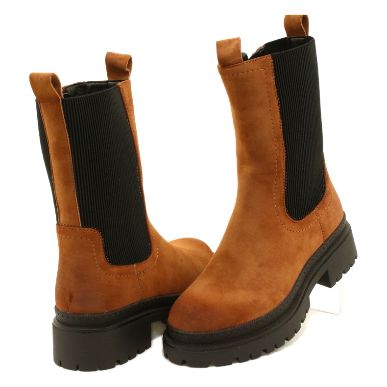 Hochisolierte Damen-Arbeiterjacke Evento 23BT35-6440 Camel braun 3