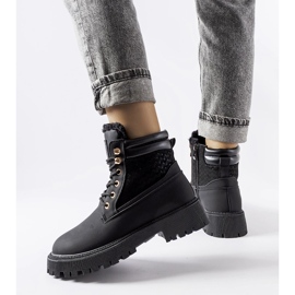 Schwarze, isolierte Foca-Stiefel 1