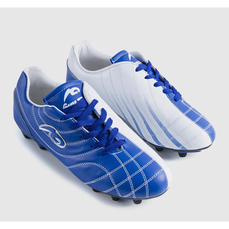 Weiße und blaue Airy-Sportschuhe 1