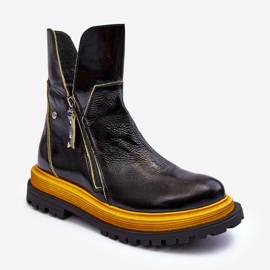 Damenstiefel aus Lackleder Maciejka 05747-07 Schwarz 1