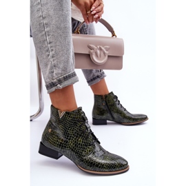 Damen-Lederstiefel Maciejka 5743C-09 Grün 1