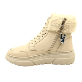 Caprice Damenstiefel mit Fell 9-26220-41 144 Beige 1