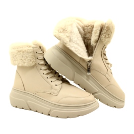 Caprice Damenstiefel mit Fell 9-26220-41 144 Beige 4