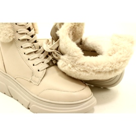 Caprice Damenstiefel mit Fell 9-26220-41 144 Beige 5