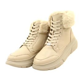 Caprice Damenstiefel mit Fell 9-26220-41 144 Beige 2