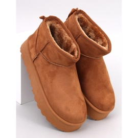 Plateau-Schneestiefel von Solnis Camel braun 1