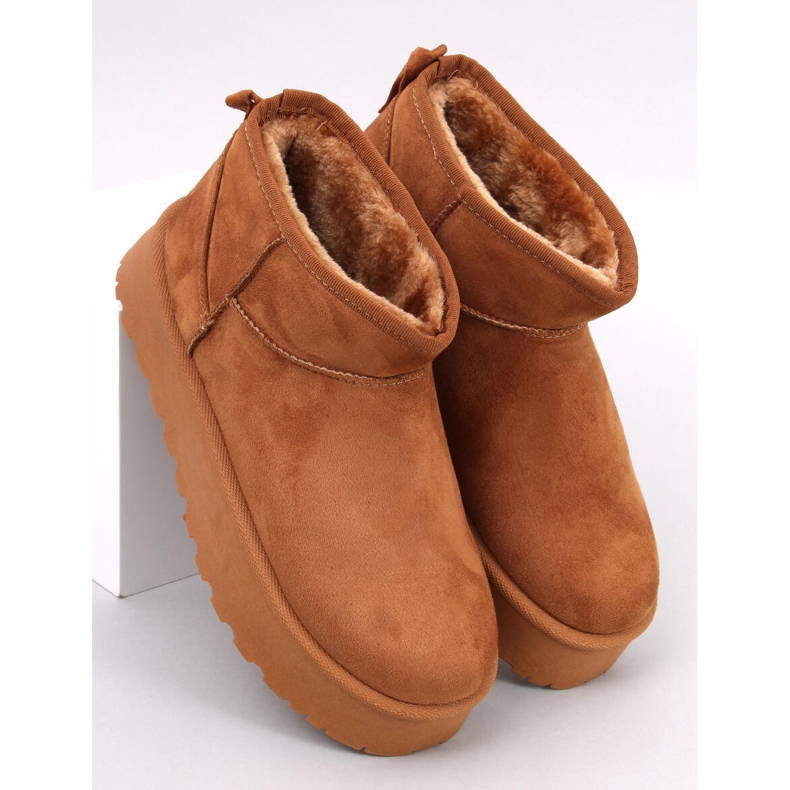 Plateau-Schneestiefel von Solnis Camel braun 1
