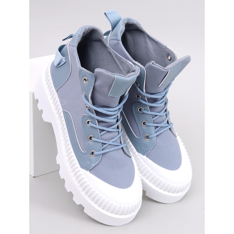 Tinli Blaue Stiefeletten 1