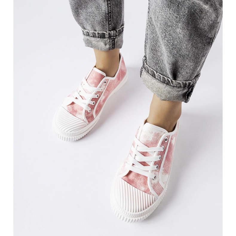 Verwaschene rosa Clavet-Sneaker 1