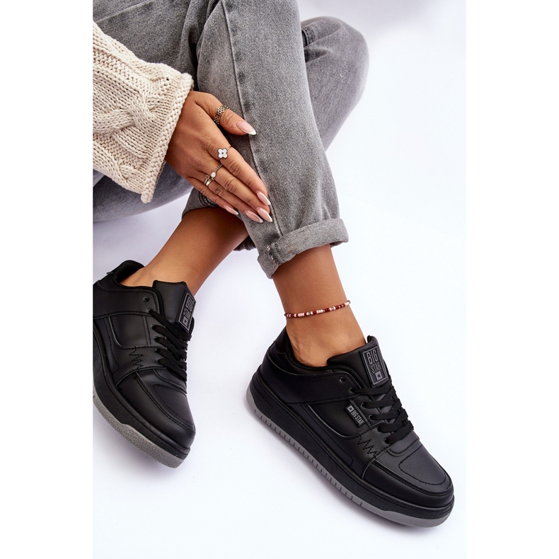 Damen Sportschuhe Sneakers Big Star MM274353 Czane schwarz 1