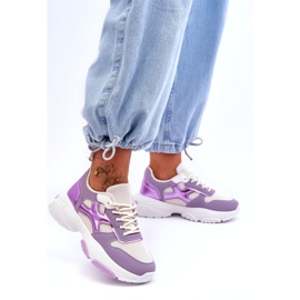 Seastar Lilafarbene Cortes-Schnürsneaker für Damen 4