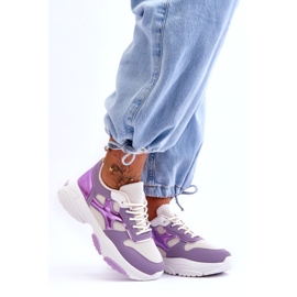 Seastar Lilafarbene Cortes-Schnürsneaker für Damen violett 2
