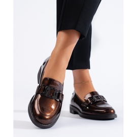 Braun lackierte Schuhe von W. Potocki 1