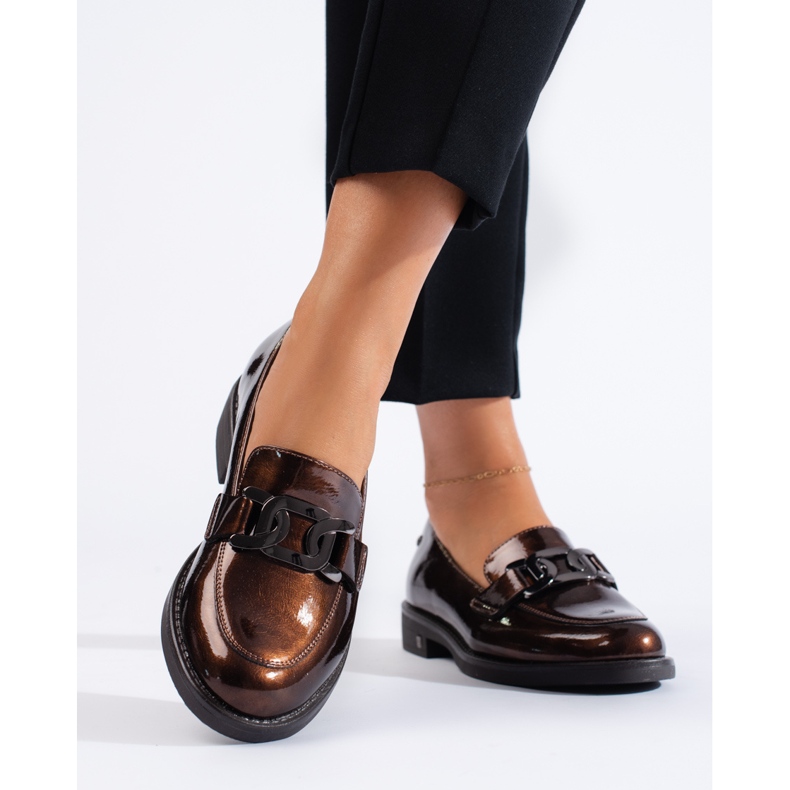 Braun lackierte Schuhe von W. Potocki 1