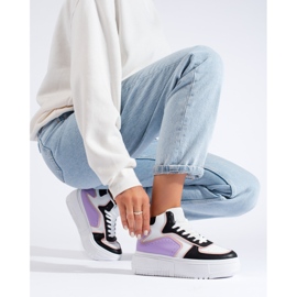 High-Top-Sneaker auf einer dicken Shelovet-Plattform mehrfarbig 1