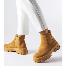 Hellbraune Damenstiefelette von Mooca 1