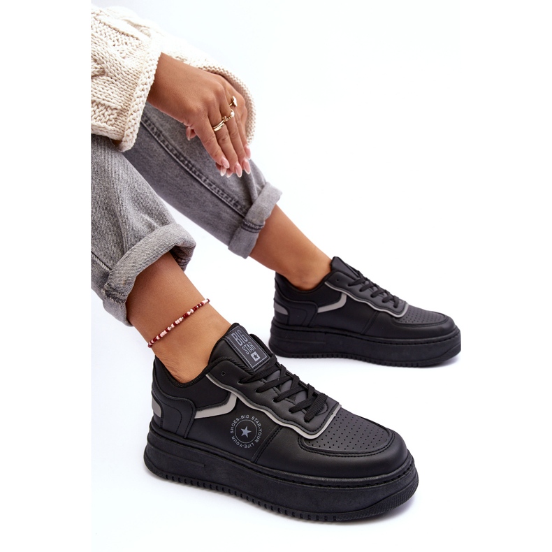 Damen Sportschuhe Sneakers Big Star MM274232 Schwarz 1