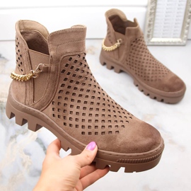 Potocki W WOL179B Wildleder-Stiefeletten, braun 1