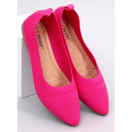 Kayla Fuchsia gewebte Ballerinas rosa 1