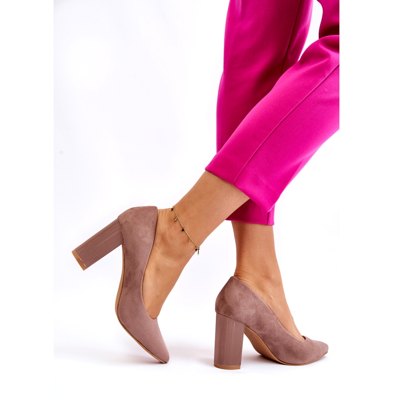 Seastar Wildlederpumps mit modischen beigen High Heels 3