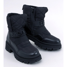 Kleine schwarze Damen-Schneestiefel 1