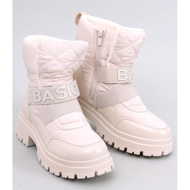 Kleine beige Damen-Schneestiefel 1