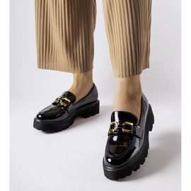 Inna Schwarze Clay-Lackschuhe 1