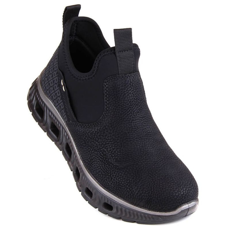 Rieker W RKR616 bequeme Slip-On-Stiefelette, Schwarz 1