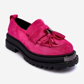 PS1 Wildlederschuhe Damen Mokassins Fuchsia Ramvli rosa 1