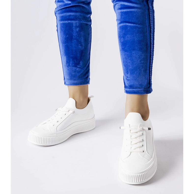 Weiße Slip-on-Sneaker von Callimaco 1