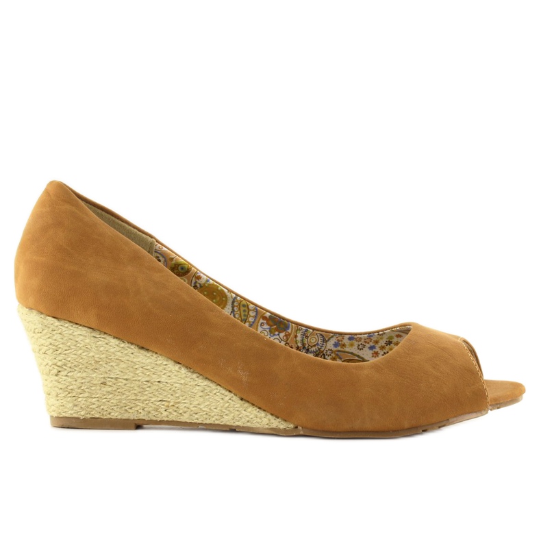 Wedges Espadrilles Ls-141 Kamel braun 2