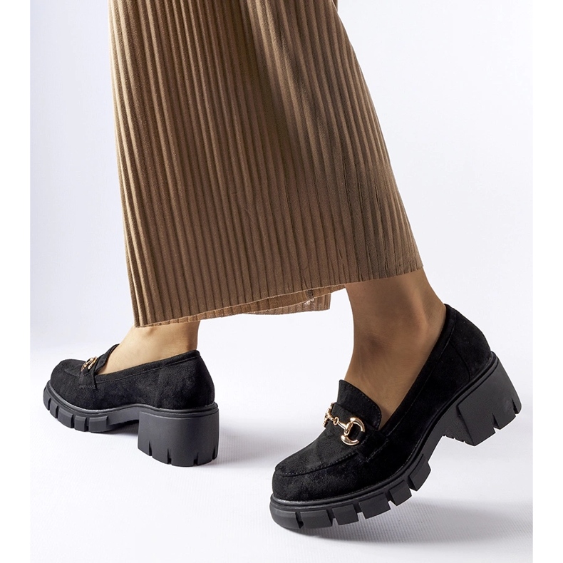 Schwarze Irmina-Schuhe mit hohen Absätzen 1