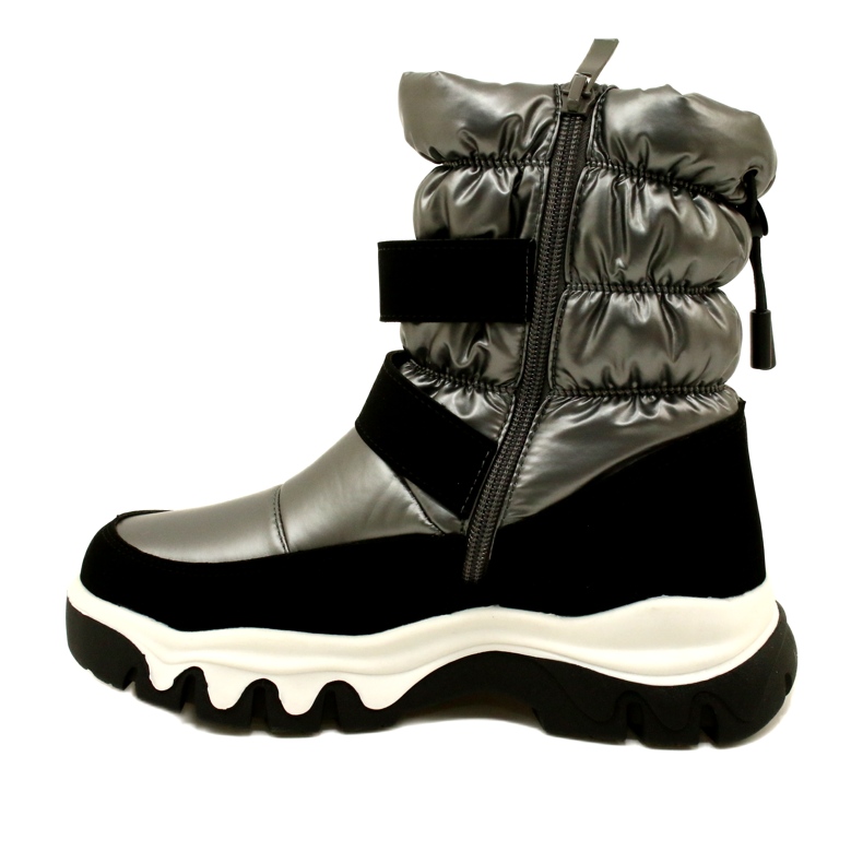 Wasserdichte Schneestiefel für Kinder Miss Evento 23Dz23-6578 Grau-Schwarz 2
