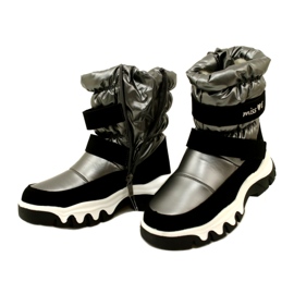 Wasserdichte Schneestiefel für Kinder Miss Evento 23Dz23-6578 Grau-Schwarz 4