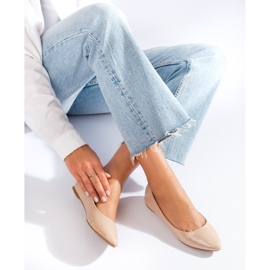 Beige Damen-Ballerinas von Shelovet 1