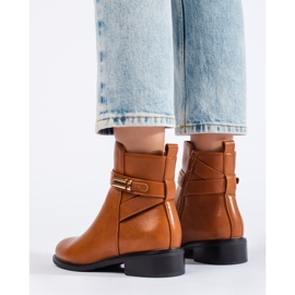 Braune klassische isolierte Damenstiefel von Shelovet 1