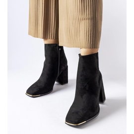 Schwarze Cheney-Stiefeletten mit hohem Absatz 1