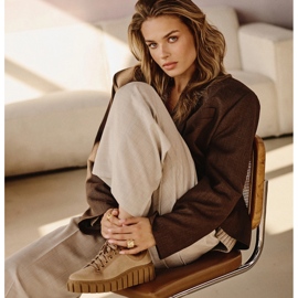 Marco Shoes Zunehmende Turnschuhe mit dickerem Boden beige 2