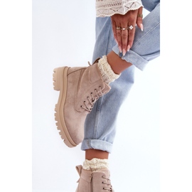 PM1 Wildleder Trappers Isolierte Stiefeletten Beige Alden 1