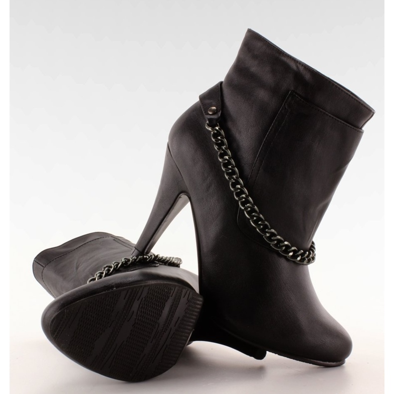 Kettenstiefel 2010-3 Schwarz 1