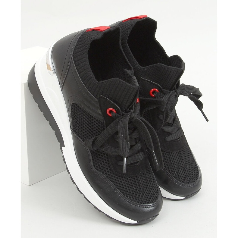 Fenix ​​Schwarze Turnschuhe mit Keilabsatz 1