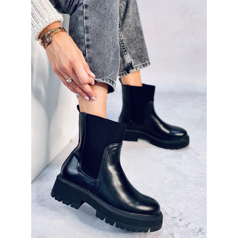 Chelsea-Boots mit hohem Schaft Cillo Black schwarz 1