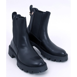 Schwarze Chelsea-Stiefel für Damen von Fonoi 1