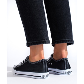 Schwarze klassische Damen-Sneaker von Shelovet 1