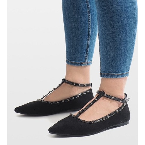 Schwarze Ballerinas 127-13 1